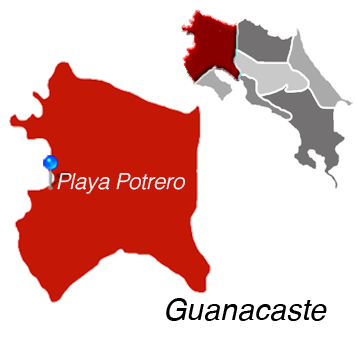 Playa Potrero Map